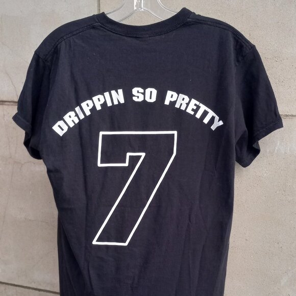 "Drippin so Pretty 7" Black T-Shirt (M)100% Cotton - Picture 1 of 16
